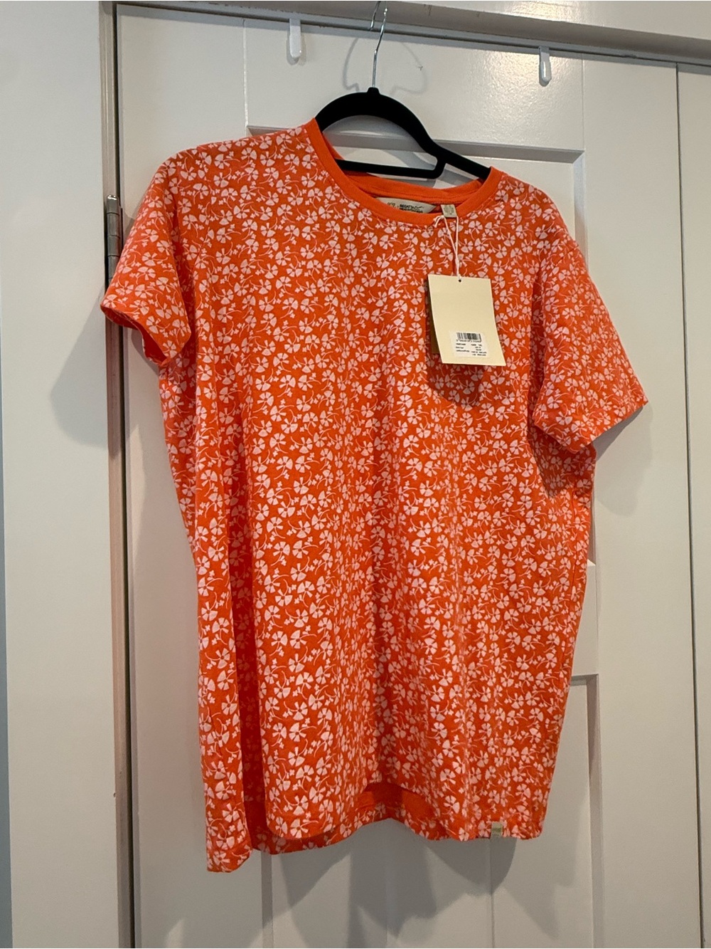 Women's Orla Kiely Short Sleeve Floral Print Shirt -  Coral